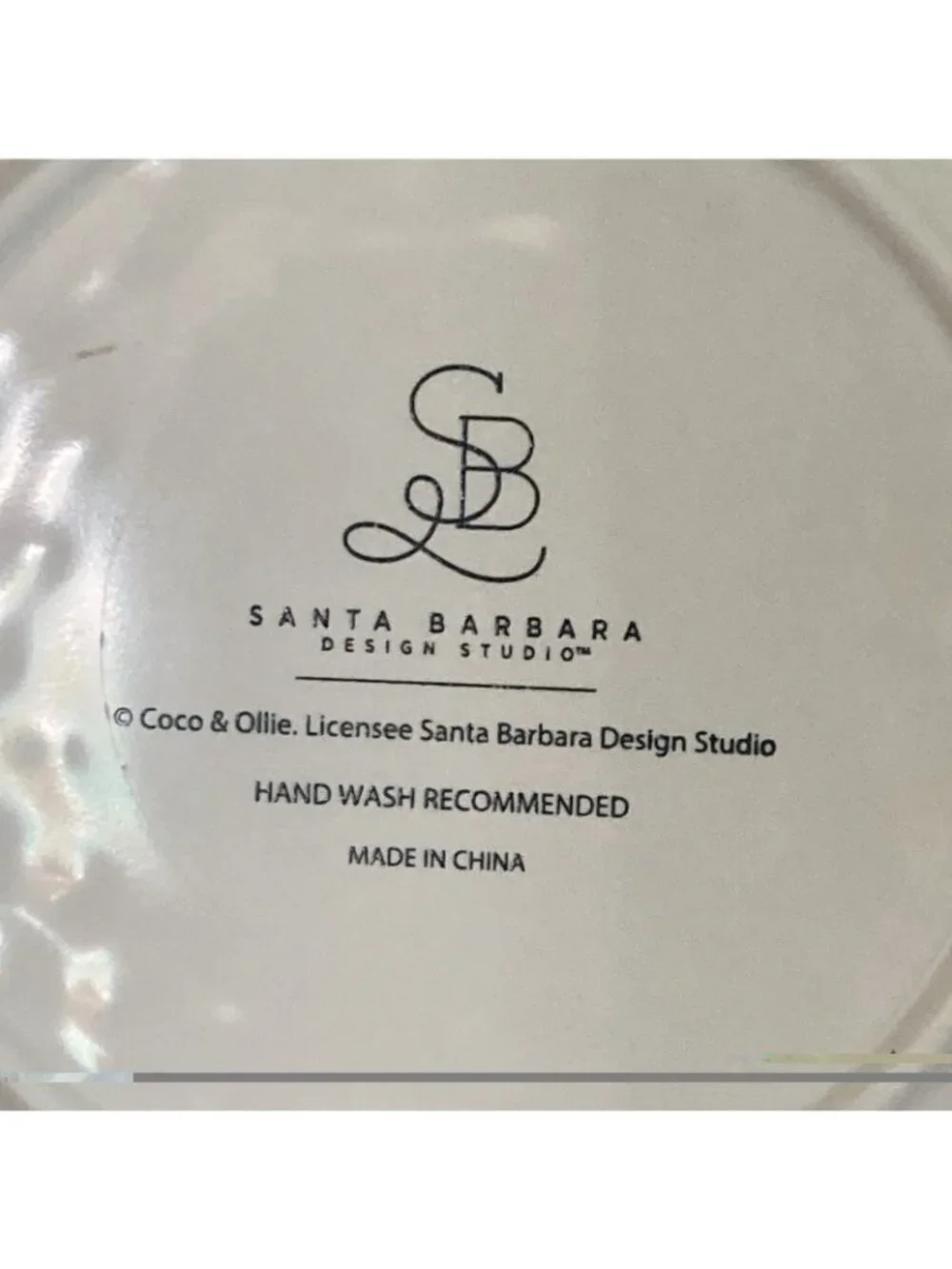 Santa Barbara Design Studio BON Appetit Melamine Plates 4 Rustic Appetizer 6”